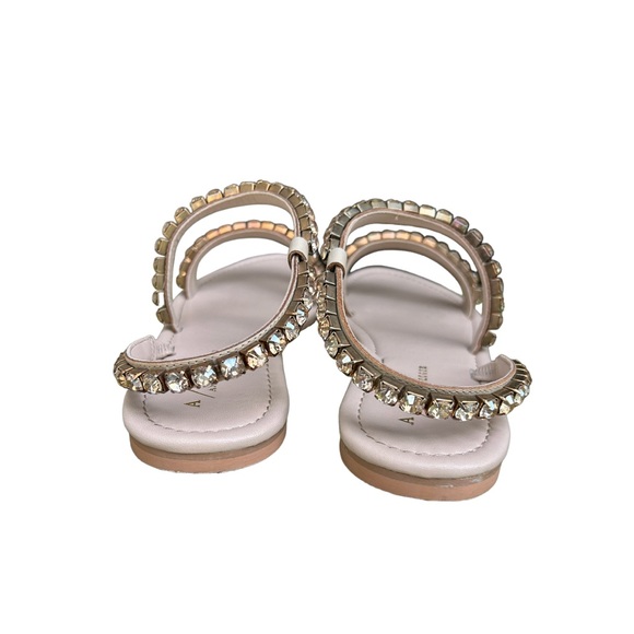 Anthropologie Alexis Wraparound Rhinestone Embellished Sandals Size 9 - Picture 2 of 5